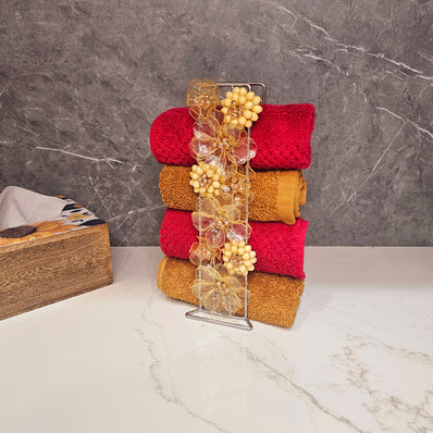 Acrylic Yellow Towel Holder