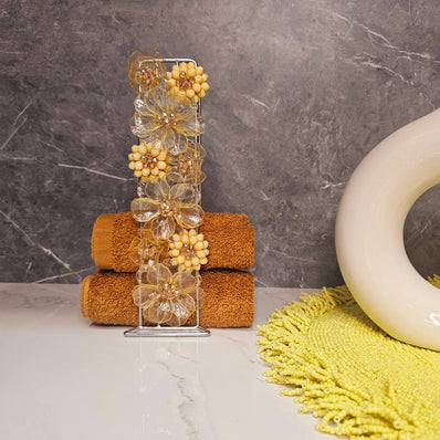 Acrylic Yellow Towel Holder