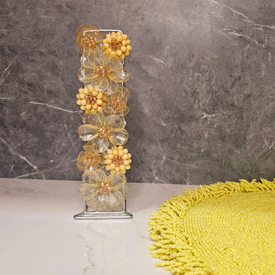 Acrylic Yellow Towel Holder