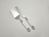 White Mother of Pearl Cake Server
