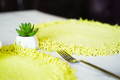 Yellow Tassel Placemat