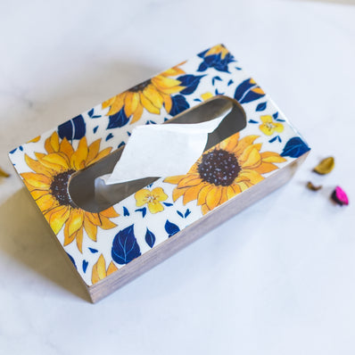 Mustard Glow Rectangle Tissue Box