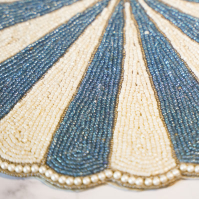 Pinwheel Blue & White Placemat