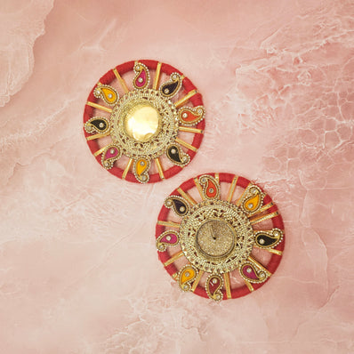 Round Paisley T-light Holder