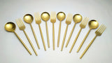 Gold Eating Spoon & Fork Set