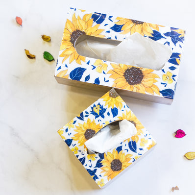 Mustard Glow Rectangle Tissue Box