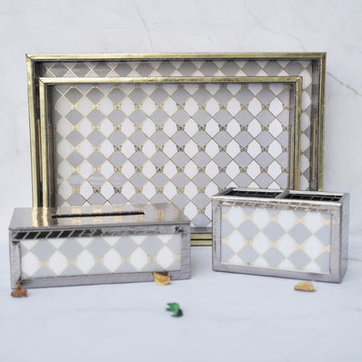 Glitz & Matte Butterfly Desk Organizer