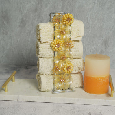 Acrylic Yellow Towel Holder