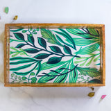 Ivy Mint Rectangle Tray