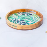 Ivy Mint Round Tray