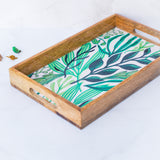 Ivy Mint Rectangle Tray