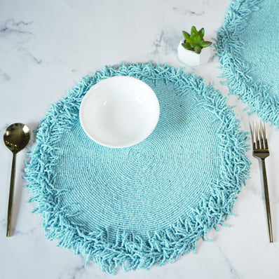 Blue Tassel Placemat