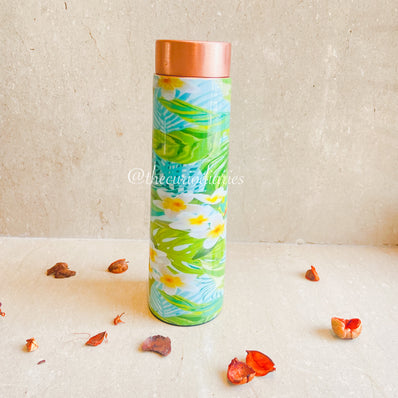 Firangipani Copper Bottle