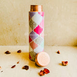 Multicoloured Moroccon Copper Bottle