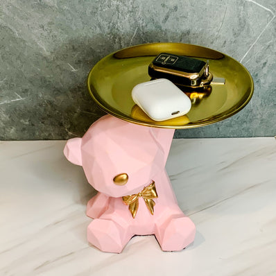 Pink Teddy Plate