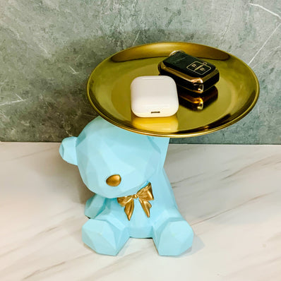 Blue Teddy Plate
