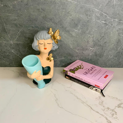 Multipurpose Green Pot Girl