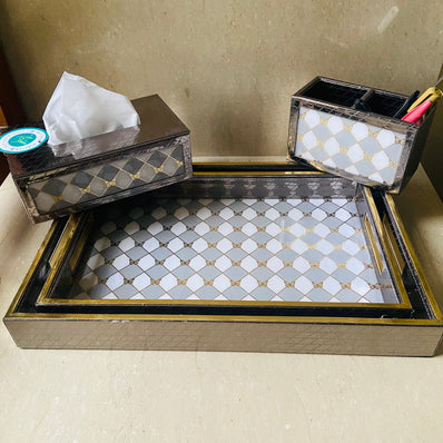 Glitz & Matte Butterfly Desk Organizer