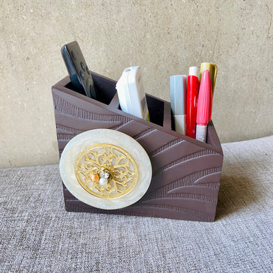 Golden Resin Remote Holder