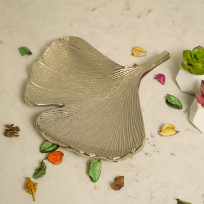Silver Leaf Platter