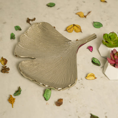 Silver Leaf Platter